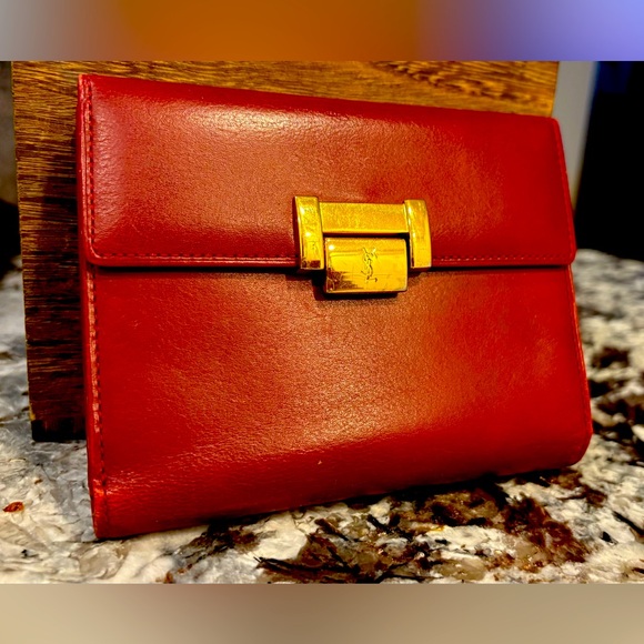 EUC Yves Saint Laurent Trifold Wallet - Picture 1 of 7
